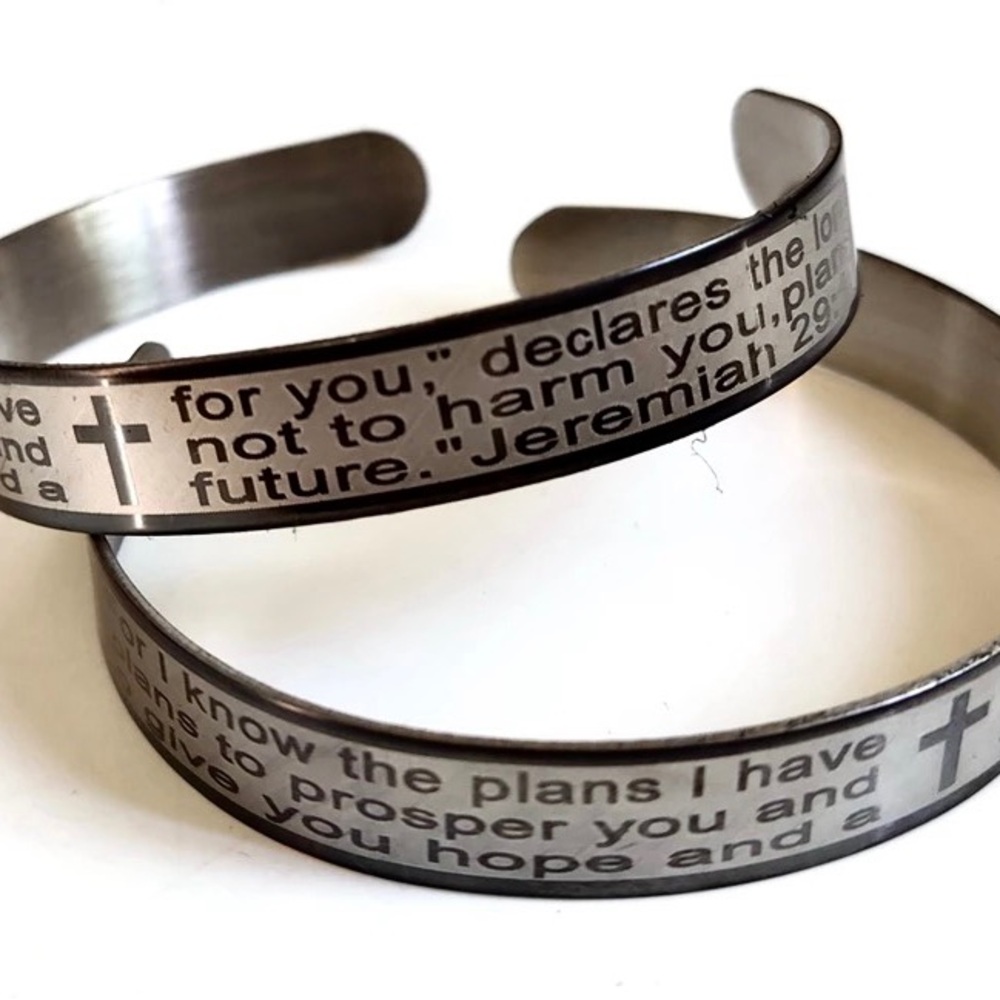 SCRIPTURE CUFF BRACELET - Picture 3 of 9